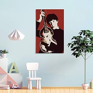 laoyinbi Paul Mc-Cartney Poster décoratif sur toile style rétro 40 x 60 cm - Les Beatles, Paul McCartney, John Lennon, RIngo Starr, George Harrison laoyinbi Paul Mc-Cartney Poster décoratif sur toile style rétro 40 x 60 cm – Image 4