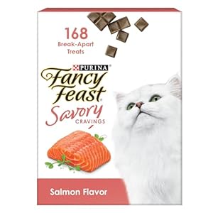 Purina Fancy Feast Limited Ingredient Cat Treats, Savory Cravings Salmon Flavor – 3 oz. Box