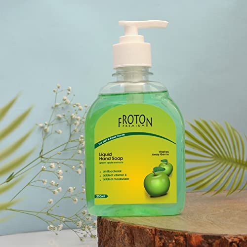 Image of Organic pH-Balance Moisturizing Liquid Hand Wash with Refreshing Fragrance, Complete Protection for Soft & Gentle Hands 250ml pack of 3 (Green Apple(Pack of 3))