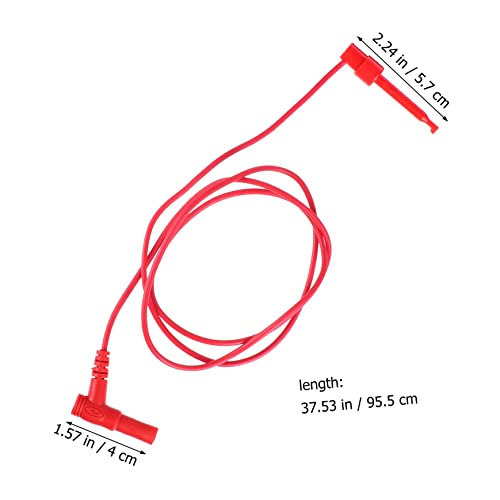 iplusmile Gancho De Teste De Plugue De 4 Peças Cabo De Teste De Multímetro Clipe De Teste Mini-Ganch