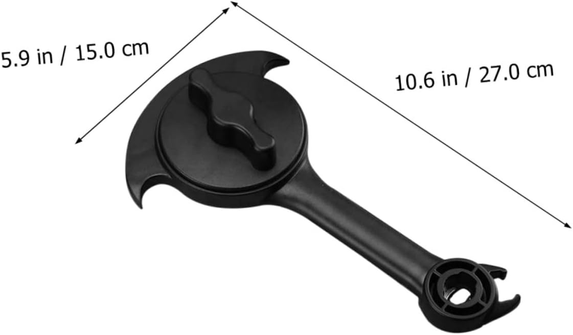 LABRIMP 1pc Stainless Steel Manual Can Opener Tool Multi-functional Kitchen Gadget for Effortless Can Bottle Opening Portable Lightweight Non- Handle for Home Bar Restaurant Use Black