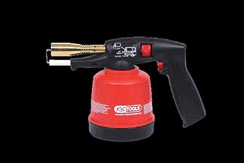 Universal cartridge soldering torch with piezo ignition, red