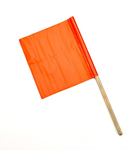 Mutual Industries Vinyl Highway Safety Flags 10 Pack
