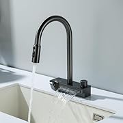 Водопад Кухненски смесител с издърпваща се...