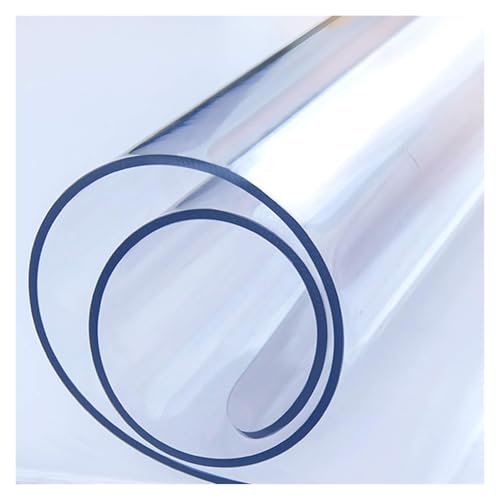 2.7mm �N���A & �t���X�g PVC �e�[�u�� �v���e�N�^�[ �}�b�g |�_�C�j���O�f�X�N���g�J�E���^�[�p�h���ϔM(Frosted,27.6x51.2in/70x130cm)