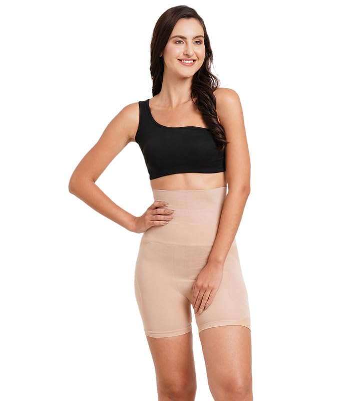 Image of Inner Sense Bamboo 4 in 1 Shapewear for Women Tummy and Thigh I High Waist Tummy Tucker for All Day Wear I Pull On Thigh Shapewear for Women Invisible Under Clothing