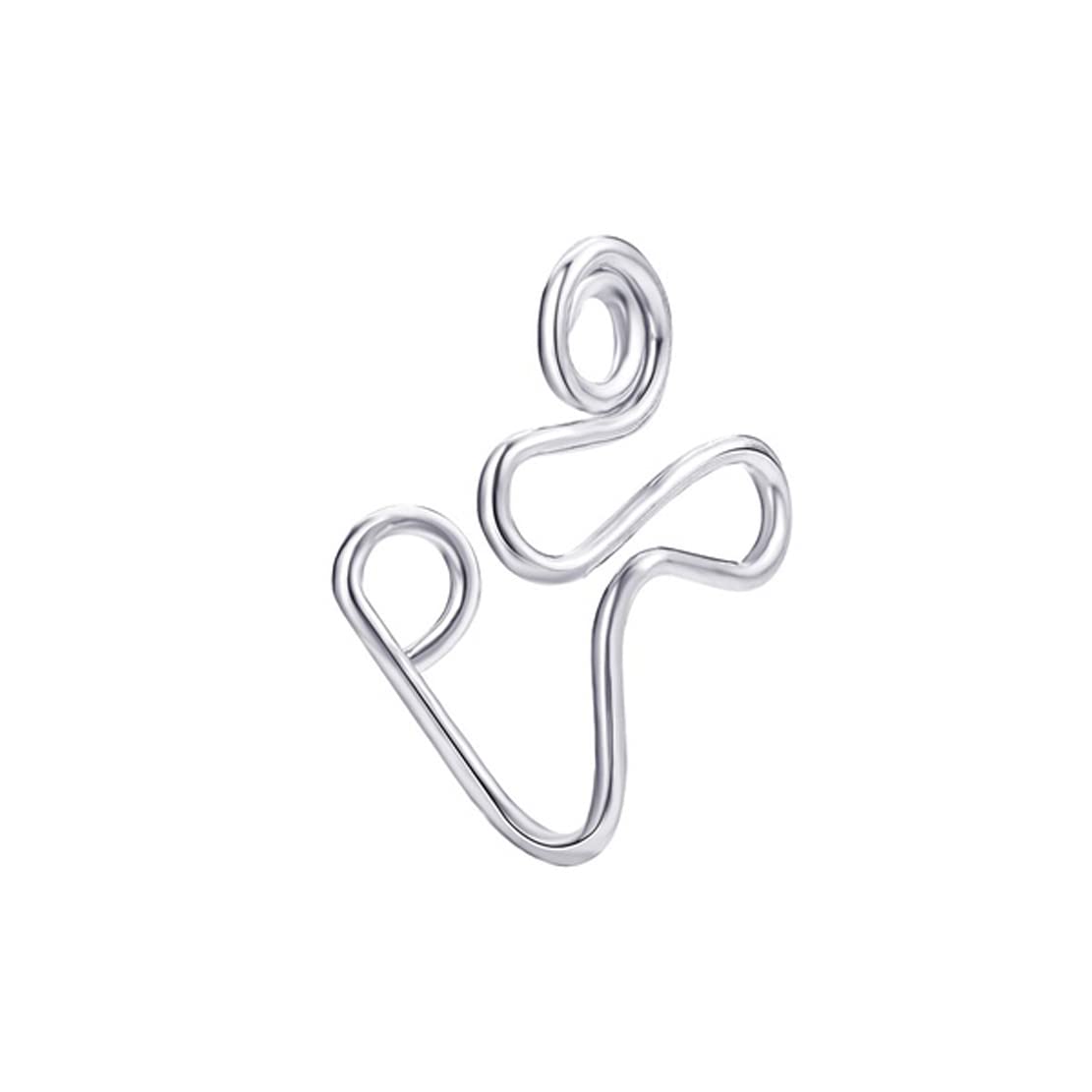 Womens Fake Piercing Nose Ring: SR/FAJEWLK21-L122-image-4