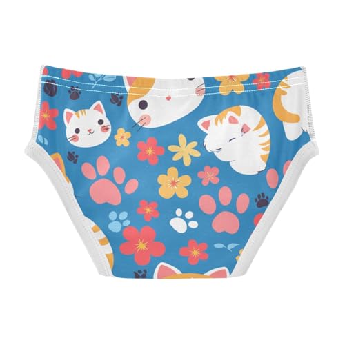 Cats with Cute Kitty Paw Little Boys Pure Cotton Nighttime Underwear Breathable Children Panties2