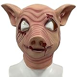 XK-Costume Scary Pig Mask Latex Hotline Miami Game Cosplay Halloween Masquerade Accessories Props