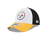 NFL Pittsburgh Steelers Perf Block 2 9FORTY Adjustable Cap, One Size, White/Team Color