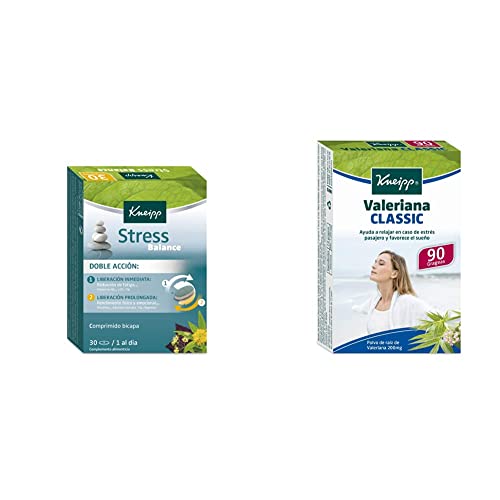Kneipp Stress Balance Comprimidos 30TBL, Negro, Normal + Valeriana classic 90 grageas