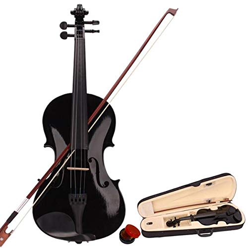 Violins New 4/4 Acoustic Violin Case Bow Rosin Black
