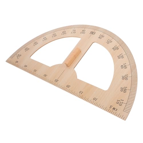 AUTSUPPL 大型木製測定定規 教師向け教具 幾何学授業サポート 用具 教室用教育ツール 精密測定可能