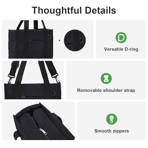 Koisgext Tote Bag for Women Lightweight Puffy Tote Bag Crossbody Bag Purses - image 7