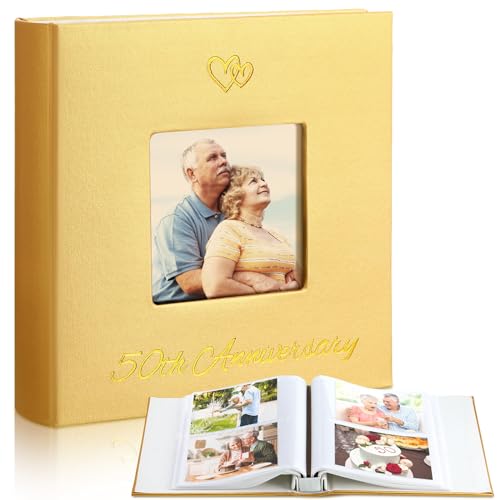 Dunzoom 50th Anniversary Memory Photo Album 200 Pcs 4x6 inch