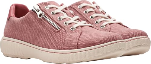 Image of Clarks Women's Caroline Echo Canvas Side Zip Fashion Sneaker