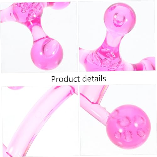 CLISPEED 8 Peças massageador ferramenta de massagem botão traseiro ferramenta de massagem de acupunt