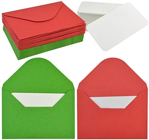 Supla 140 Sets Colorful Mini Envelopes With White Blank Business Cards Note Cards 14 Colors Small Gift Card Tiny 518765 - View #10