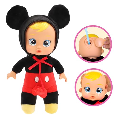 Cry Babies Piccole Cuddles Disney Topolino, Bambola Bambola Bambino Morbida Tiny Cuddles Ispirata A Mickey Disney, Piange Lacrime Reali, Set Per Ragazze E Ragazzi 18+ Mesi - 2