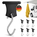 SCHMITZ.Tools Kederleisten Haken - 6er Set - Mehr Ordnung beim Camping