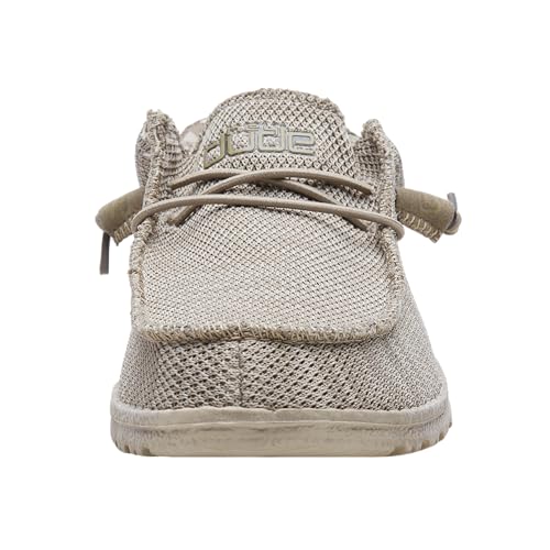 Image of HEYDUDE Men's Wally Sox Beige Size 8 | Men's Shoes | Men's Lace Up Loafers | Comfortable & Light-Weight