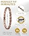 Feraco Copper Bracelet for Women 99.99% Solid Copper Magnetic Bracelets, Unique X Shape Links (Fishtail)