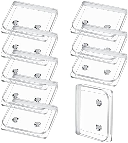 Yalikop Shower Curtain Clips Shower Splash Guard Holder Clear Adhesive Windproof Splash Clips to Keep Water in Shower to Wall for Indoor Shower Liners Curtains (8)
