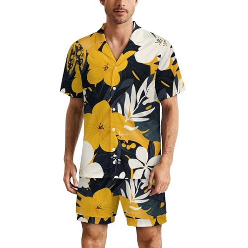 Pyjama court homme en tissu doux et léger Style-14 Rxnjdka