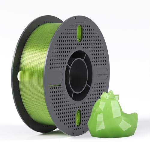 NextShapes PETG Filament 1.75mm Transparent Green 1kg, Crystal Clear