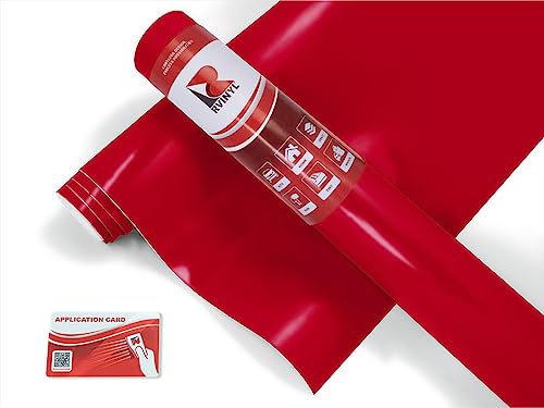Avery Dennison SW900 438-O Supreme Vinyl Vehicle Wrapping Film, Car Wrap Sheet Roll in Satin Carmine Red, 72in x 60in with Application Card