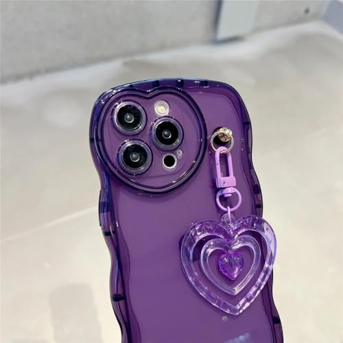 Coque iPhone 15 Plus cadeau romantique avec pendentif coeur et coque transparente - 5