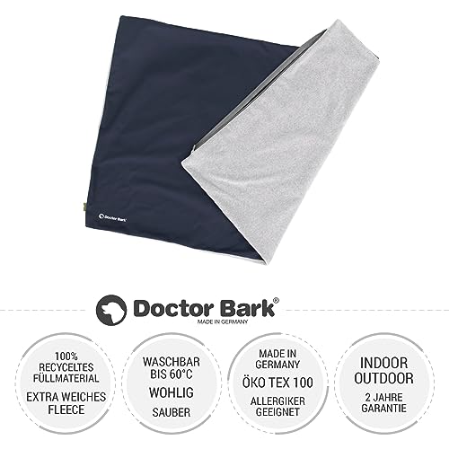 Doctor Bark Country Kissen Cover - Überzug Für Country Hundekissen L - Flauschige Fleece-Liegefläche - Waschbar - GreenLabel (Cover - L, Königsblau)