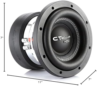 CT Sounds Meso-6.5-D4 6.5 Inch Car Subwoofer Dual 4 Ohm, 800 Watts Max - Size : 6.5 in-Dual 4 Ohm Product Image
