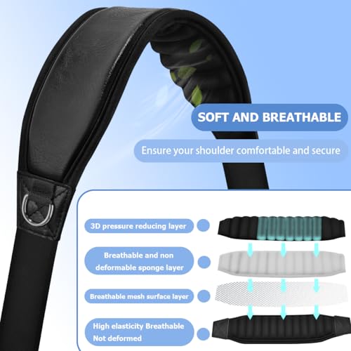 Image of ZINMARK 60 inch Cushion Ultra Comfortable Bag Strap Thicken Shoulder Strap with Double Adjustable Buckles for Crossbody Bag