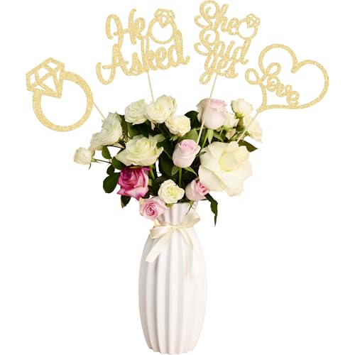 Décoration de table mariage double face or - Lot de 12 cœurs rigides pour centres de table stables