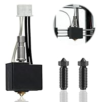 Hotend Kit für Anycubic Kobra S1 - Upgrade mit 2x 0,4 mm Hartstahl-Düsen | Plug & Play | Kompatibel mit Anycubic Kobra S1/S1 Combo 3D - Drucker（PLA, ABS, TPU, Nylon Filamente）