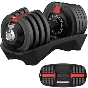 Athleticx Dumbbell, Verstelbare Halter, 1.5 tot 18 KG – 12 Dumbbells in 1, Ergonomisch Handvat, Zweetbestendig & Ruimtebesparend, Fitness Gewichten, Dumbbells Set, Adjustable Dumbbell, Korte Halter