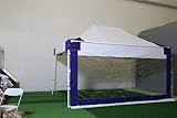 Pared Lateral para Carpa 4 m con Ventana, Panel de PVC Impermeable 520g - Protección Resistente contra Lluvia y Viento, fácil instalación para Fiestas y Eventos al Aire Libre