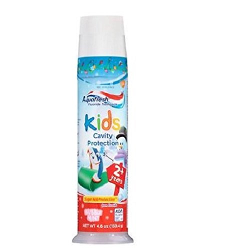 Aquafresh Kids Cavity Protection Toothpaste, Bubblemint 4.6 oz(pack of 2)