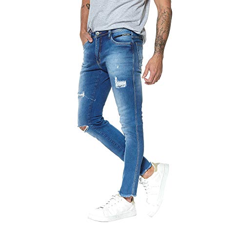 Calça Jeans Denuncia Skinny Low 101324194 Azul 42