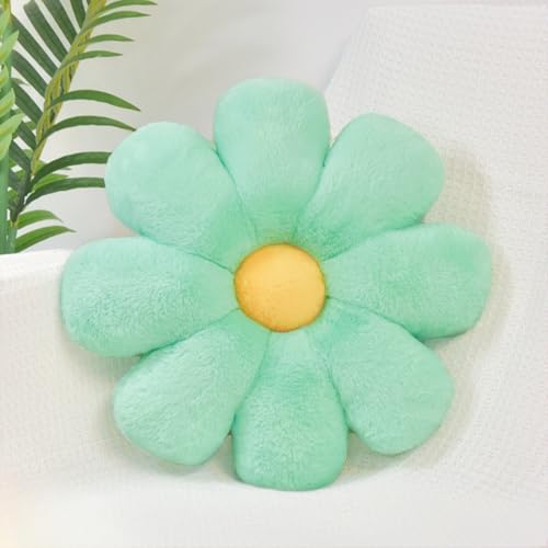Aryan Bodenkissen, Blumenkissen, niedliches Bodenkissen, adrettes Raumdekorkissen für Schlafzimmer, Sofa, Couch, 38 cm (Grün)