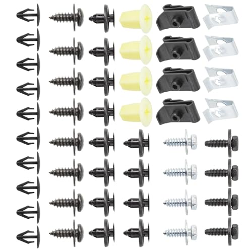 Car Trim Clips Car Under Body Cover Clips Bumper Screws Rivet Fender Trim for Corolla 2009-2013 2011 2012 for XD 2008-2014 2013(50PCS)(60pcs)