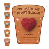 Seed Bloom 3D Heart Seed Paper Gift Set – 24 Plantable Heart Shapes with Wildflower Seeds, Includes Cards & Double-Sided Tape, Ready-to-Gift For Valentines Day Gift, Weddings & Special Occasion Favor