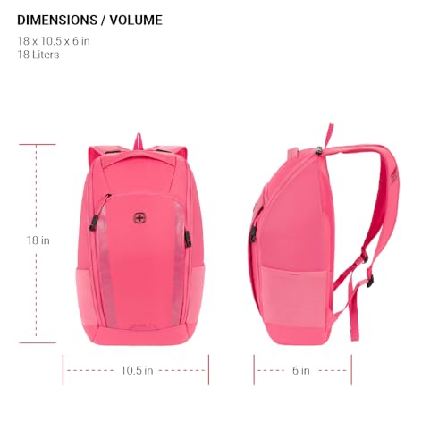 Mochila para portátil SwissGear 8118, rosa, hasta 14 pulg. miniatura 5