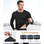 Dalavch 5 Pack Thermal Compression Shirts for Men Long Sleeve Running Gear Undershirt Base Layer for Winter Cold Weather - Image 3