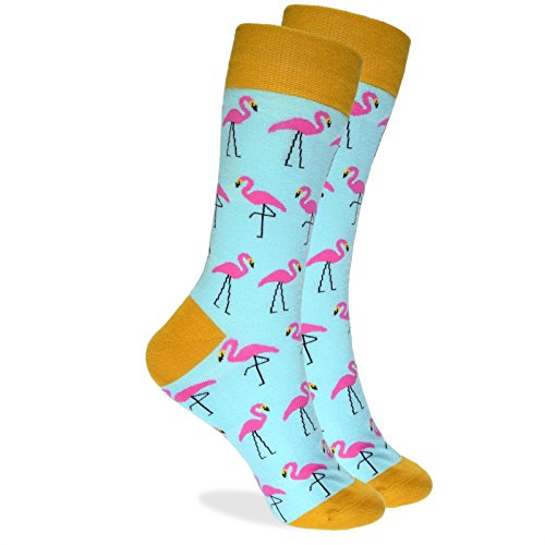 cosey - bunte Socken im Flamingo Design gelb (40-45) - 2 Paar