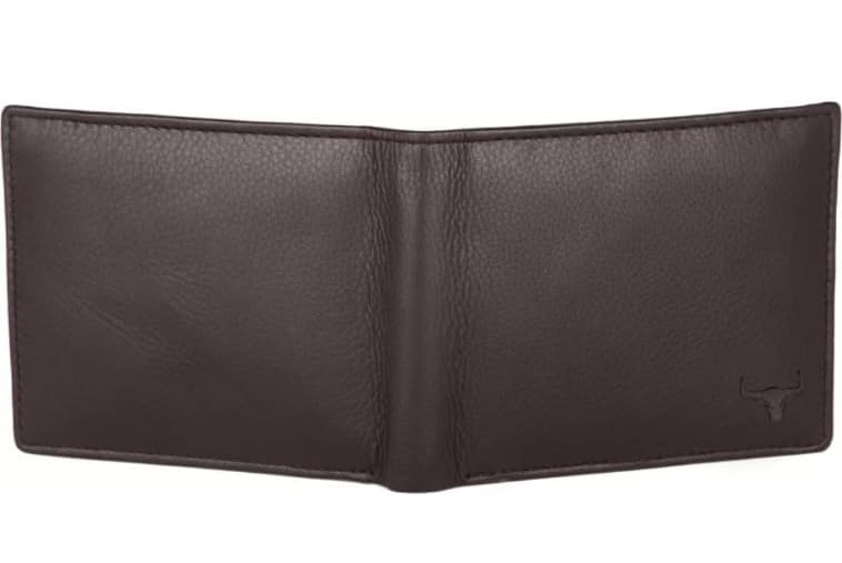 Image of WILD NAPA RFID Protected Brown Genuine Leather Wallets for Men (B-Brown)