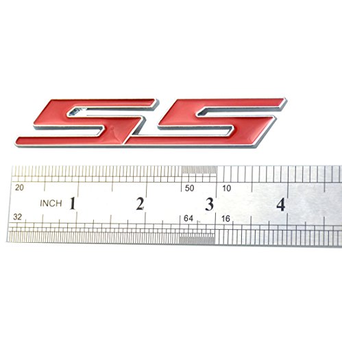 Image of Aimoll 1pcs Grille SS Emblem Badge 3D Replacement for Camaro Chevrolet Gm Series Front (Chrome Red)
