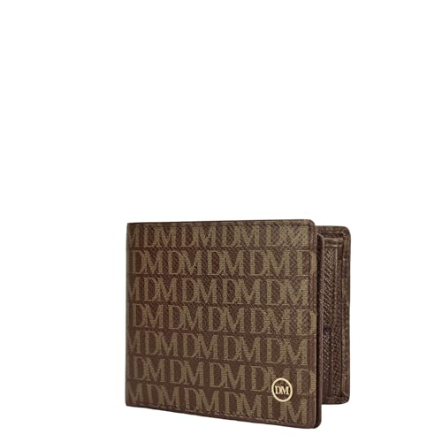 Image of Da Milano Leather Mens Wallet | RFID Slim Bifold Wallet with Card Slots & Cash Compartment - Brown (10176C)