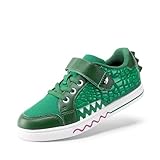 DREAM PAIRS Boys Sneakers Little Kids Toddler Shoes Storybook Causal Walking Shoes Non-Slip with Hook and Loop,Size 13 Little Kid,Green,KKUMFN2513